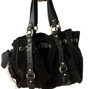 Y2K Vintage Juicy Couture Black Suede Handbag